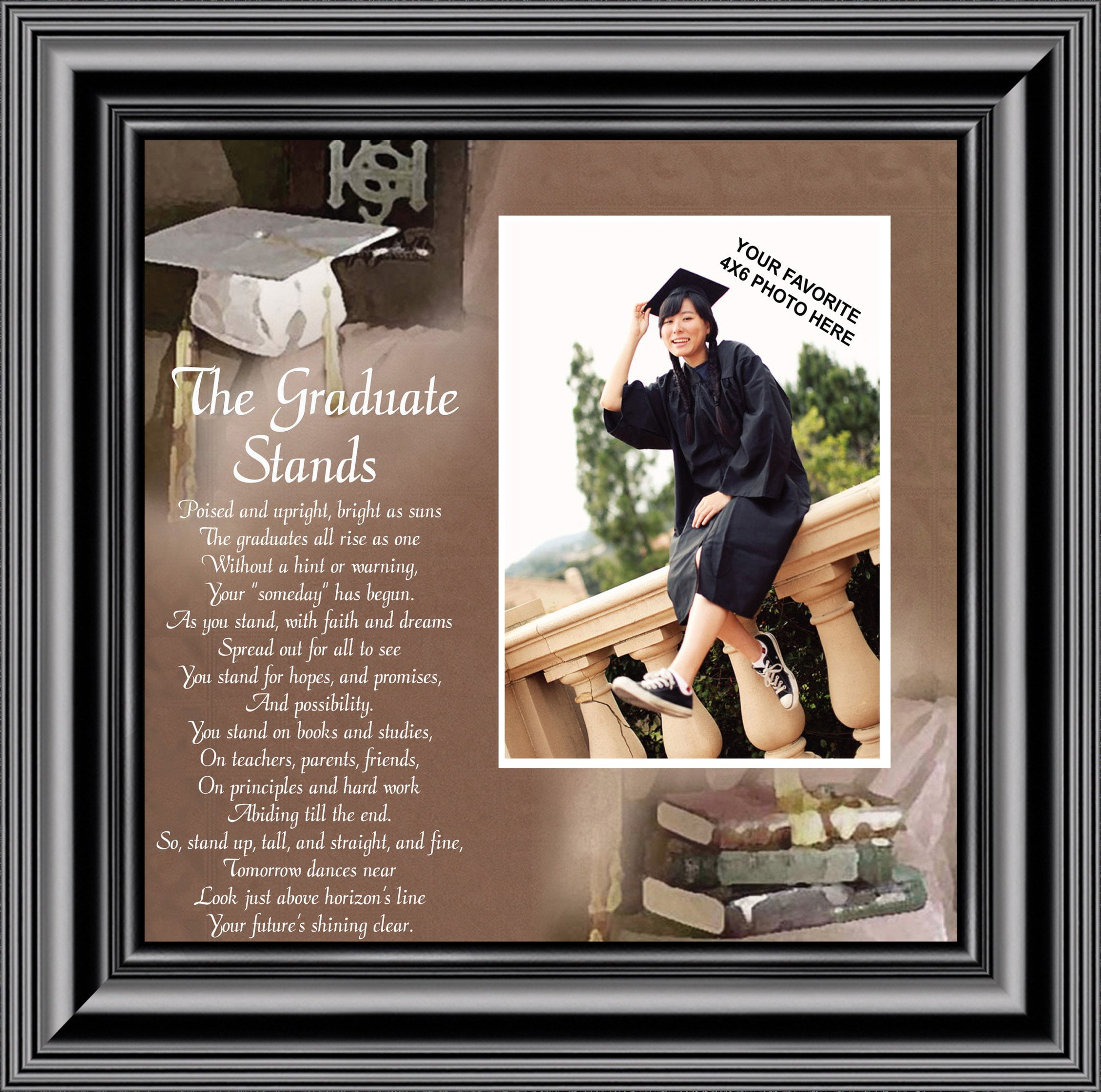 The Graduate Stands, Graduation Gifts, College Graduation Frame, 10X10 ...