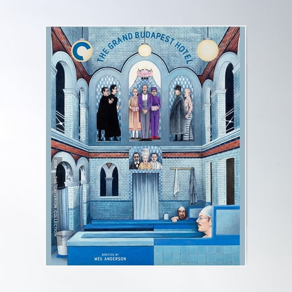 The Grand Budapest Hotel Poster Wall Art, Modern Wall Decor For Living Room Bedroom, 8x12 UNFRAMED