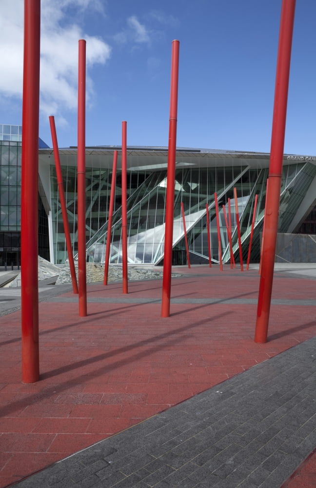 The Grand Canal Theatre Grand Canal Square Dublin City Ireland Canvas Art - Panoramic Images (27 x 9)