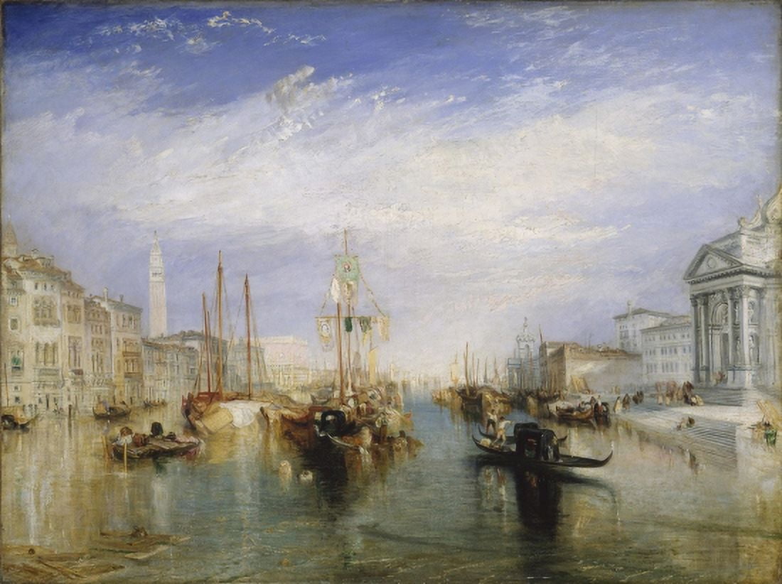 The Grand Canal Venice Canvas Art - JMW Turner (36 x 54)