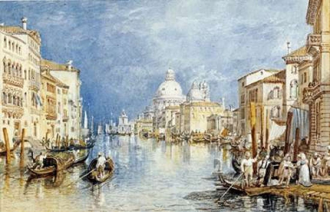 The Grand Canal Venice Canvas Art - Joseph MW Turner (24 x 36)