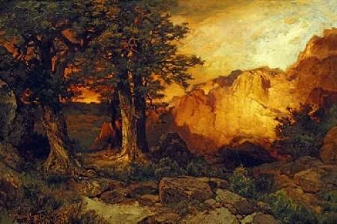 The Grand Canyon Canvas Art - Thomas Moran (12 x 18)