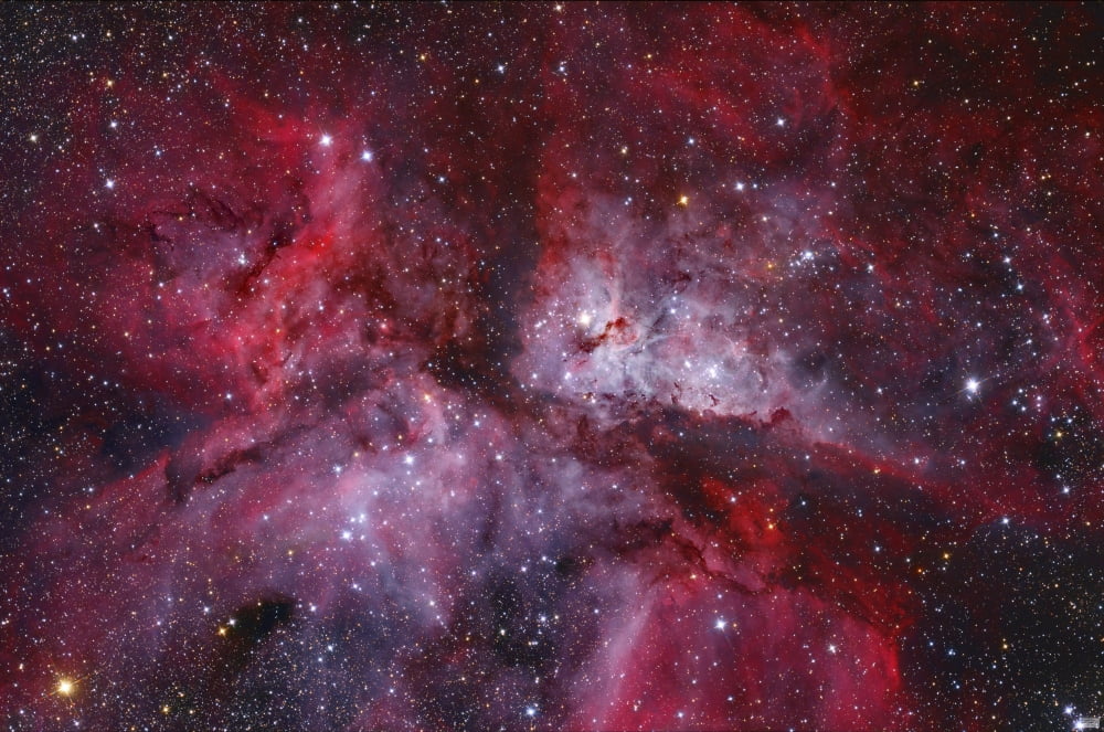 The Grand Carina Nebula in the southern sky Canvas Art - Lorand FenyesStocktrek Images (34 x 23)