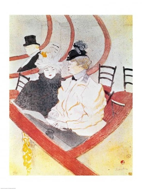 The Grande Loge 1897 Canvas Art - Henri de Toulouse-Lautrec (18 x 24)