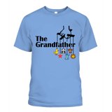 The Grandfather - Black font, multi color design, Front placement ...