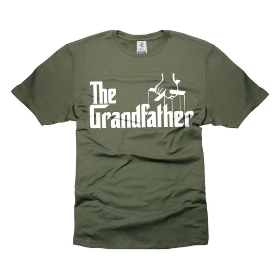 The Grandfather Shirt Father's Day Gift For Grandfather Cool Grandpa Shirt Papa Shirt (Large Military Green)