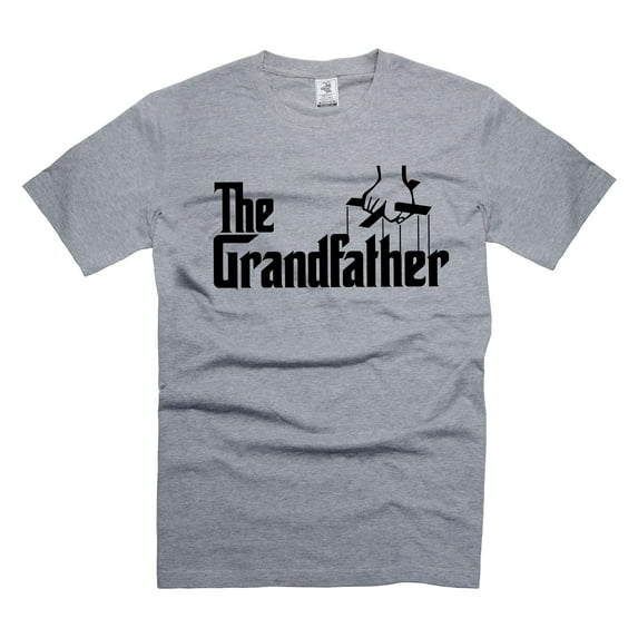 The Grandfather Shirt Father's Day Gift For Grandfather Cool Grandpa Shirt Papa Shirt (Medium Grey)