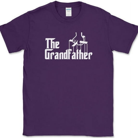 The Grandfather T-Shirt Funny Movie Family Fathers Day Novelty Tee - Purple, 4XL