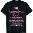 thumbnail image 1 of The Grandma Code Granny Grandmother Grandparent T-Shirt100% cotton short-sleeved shirt for both men and women, 1 of 6