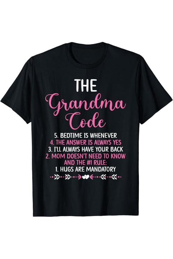 The Grandma Code Granny Grandmother Grandparent T-Shirt