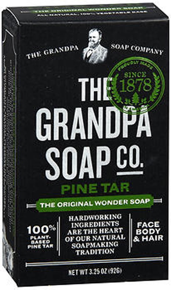 The Grandpa Soap Co. Pine Tar The Original Wonder Soap, 3.25 oz