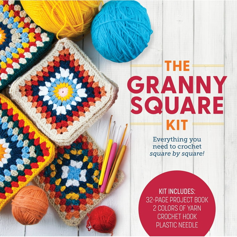 Crocheted Granny Squares Book Review with Crochet Pattern