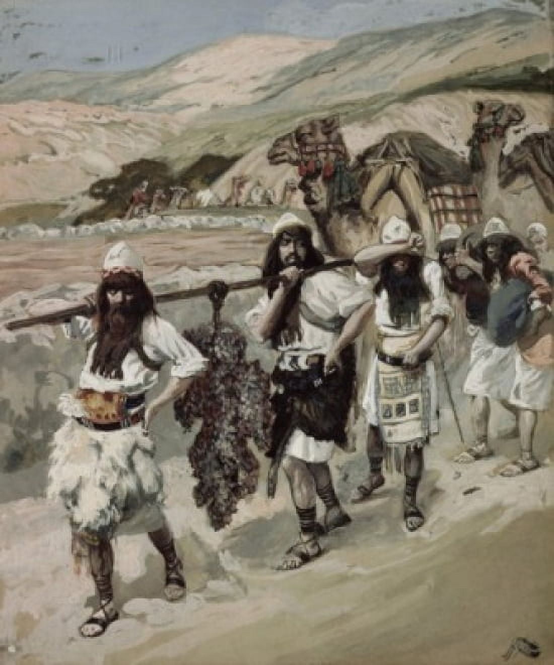The Grapes of Canaan James Tissot (1836-1902 French) Jewish Museum New York USA Canvas Art - James Tissot (18 x 24)