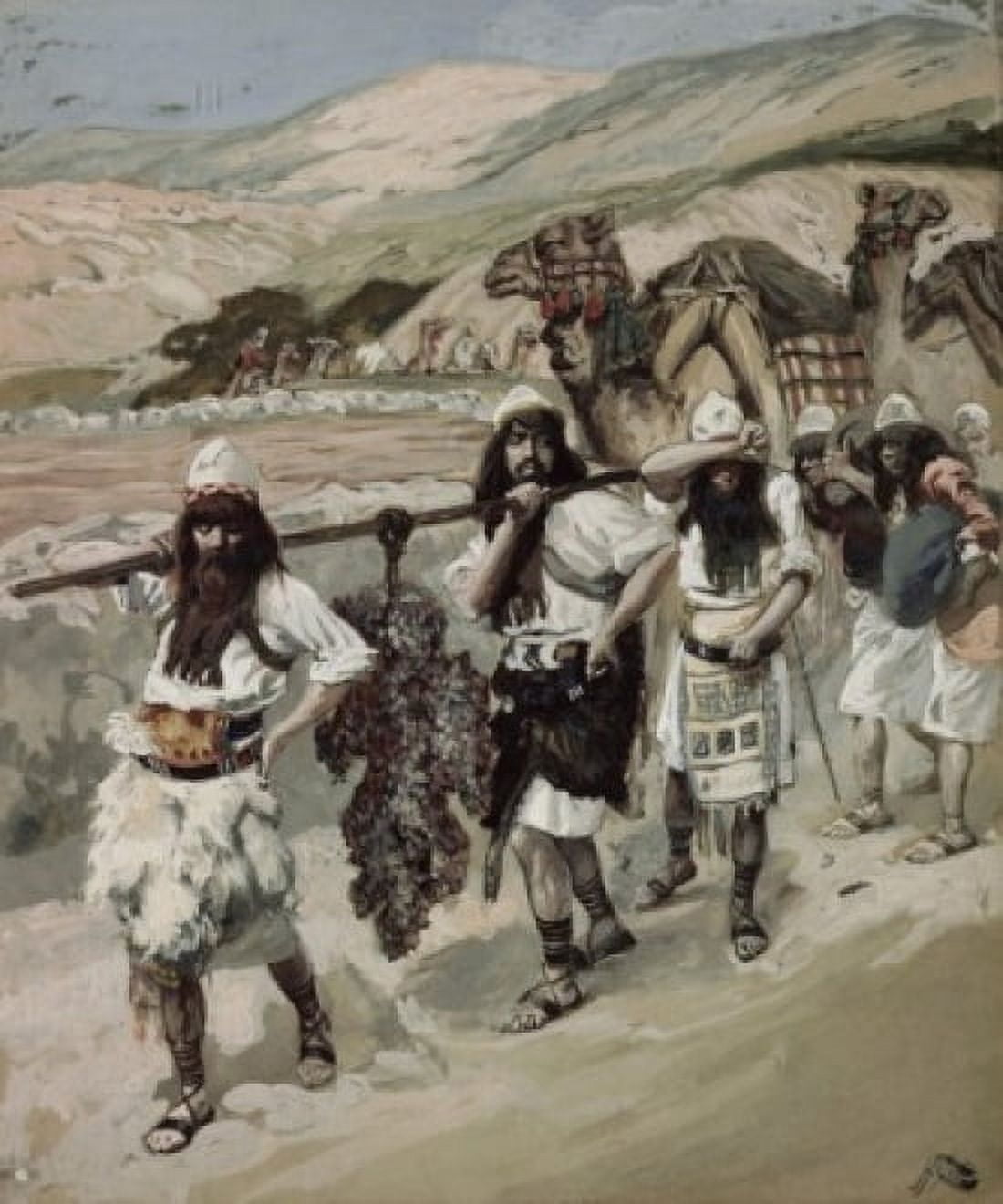 The Grapes of Canaan James Tissot (1836-1902 French) Jewish Museum New York USA Canvas Art - James Tissot (24 x 36)