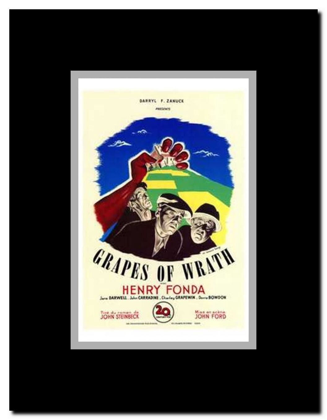 The Grapes of Wrath Framed Movie Poster