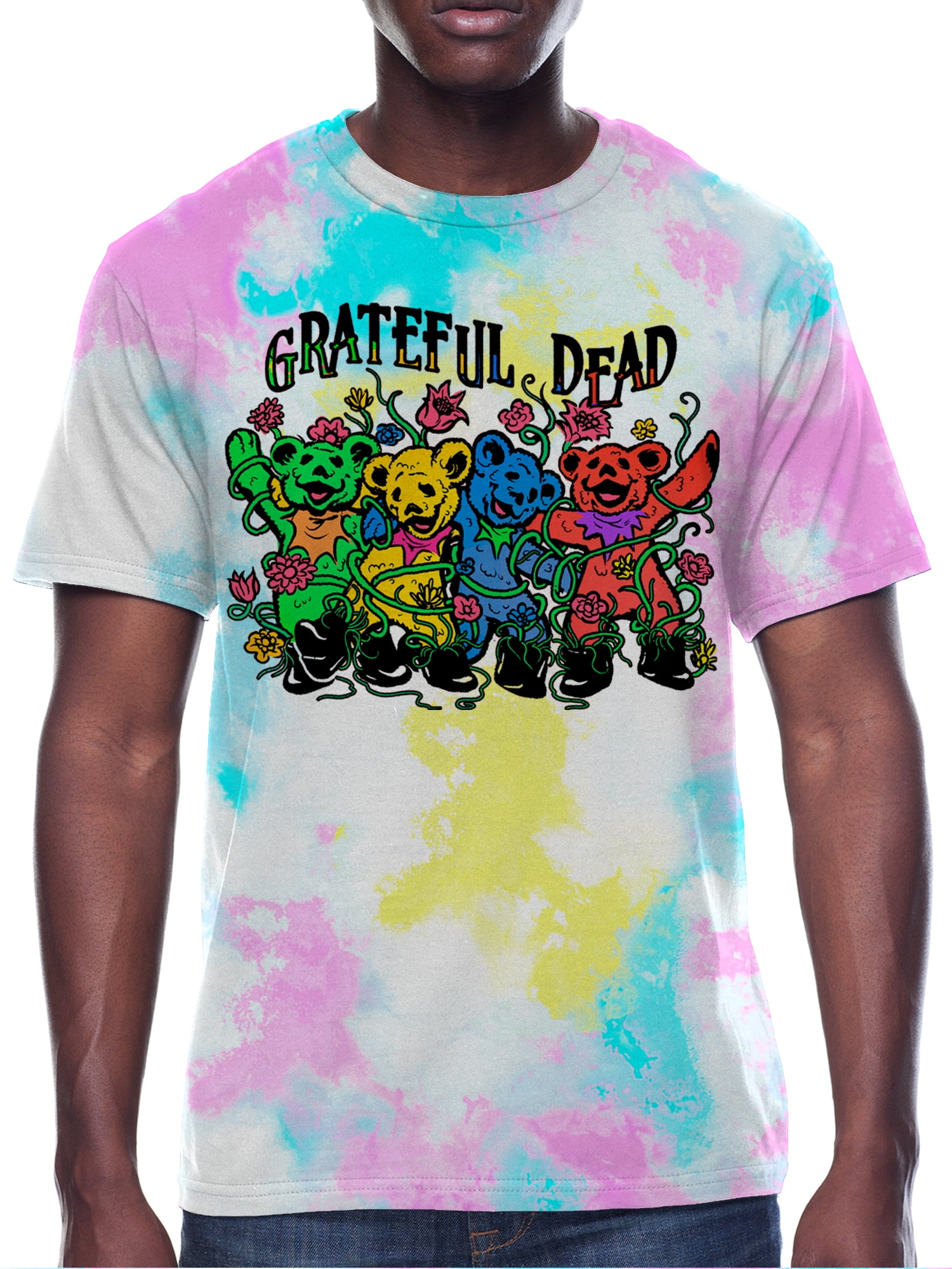 The Grateful Dead Men's Vintage Graphic Tee, Dancing Bear, S-3XL