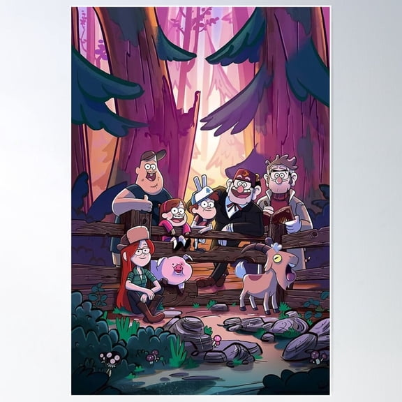 The Gravity Falls Poster Wall Art Modern Wall Decor For Living Room Bedroom