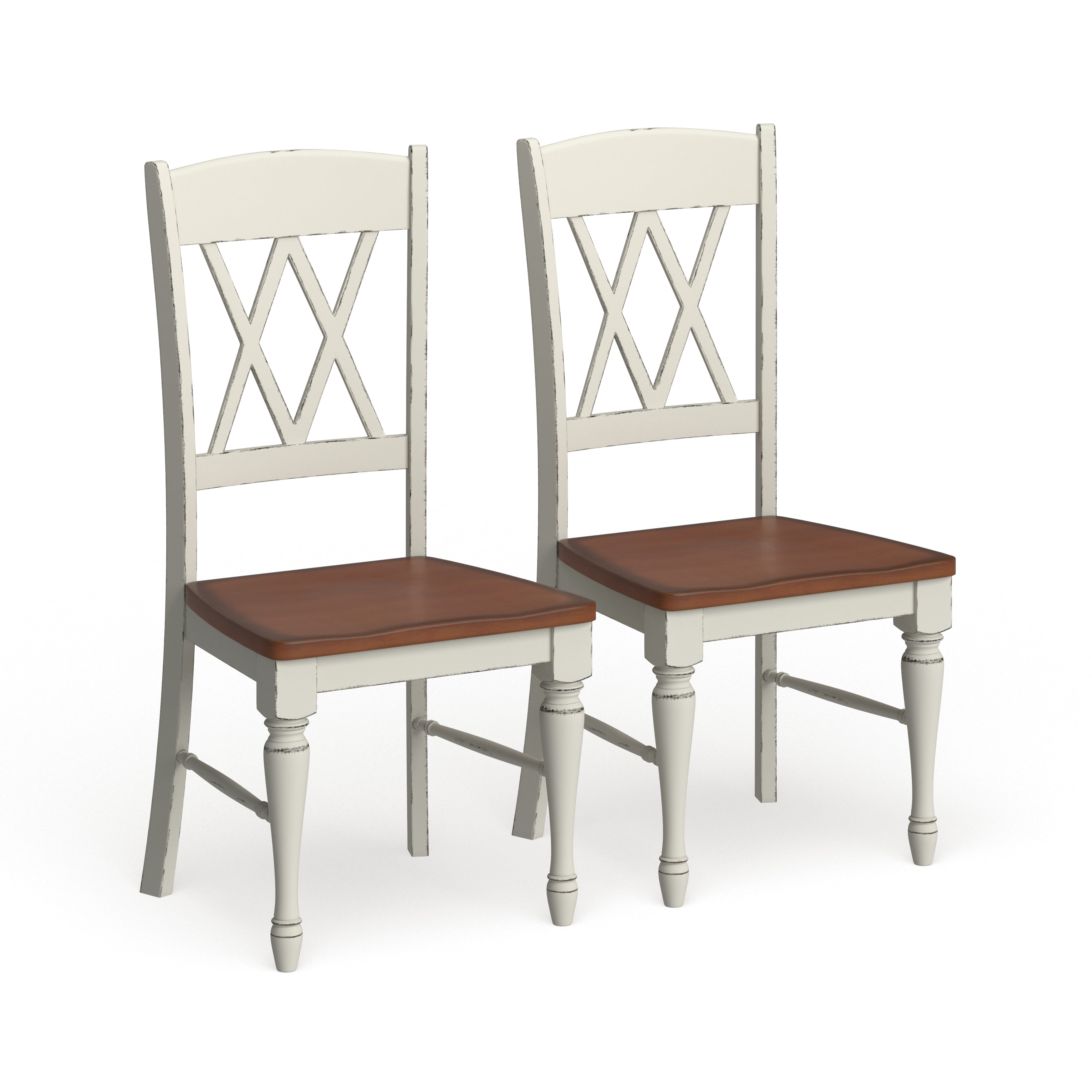 The Gray Barn Box Hill Double X-back Dining Chairs (Set of 2) - Walmart.com