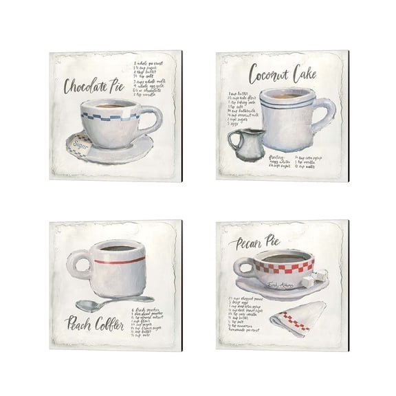 The Gray Barn Emily Adams 'American Diner' Canvas Art (Set of 4)
