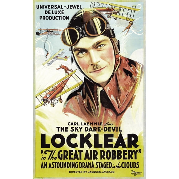 The Great Air Robbery Ormer Locklear 1919 Movie Poster Masterprint (11 x 17)