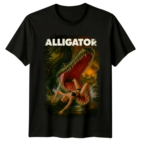 The Great Alligator (1979) Movie Poster Inspired T-Shirt Retro 80s Tee