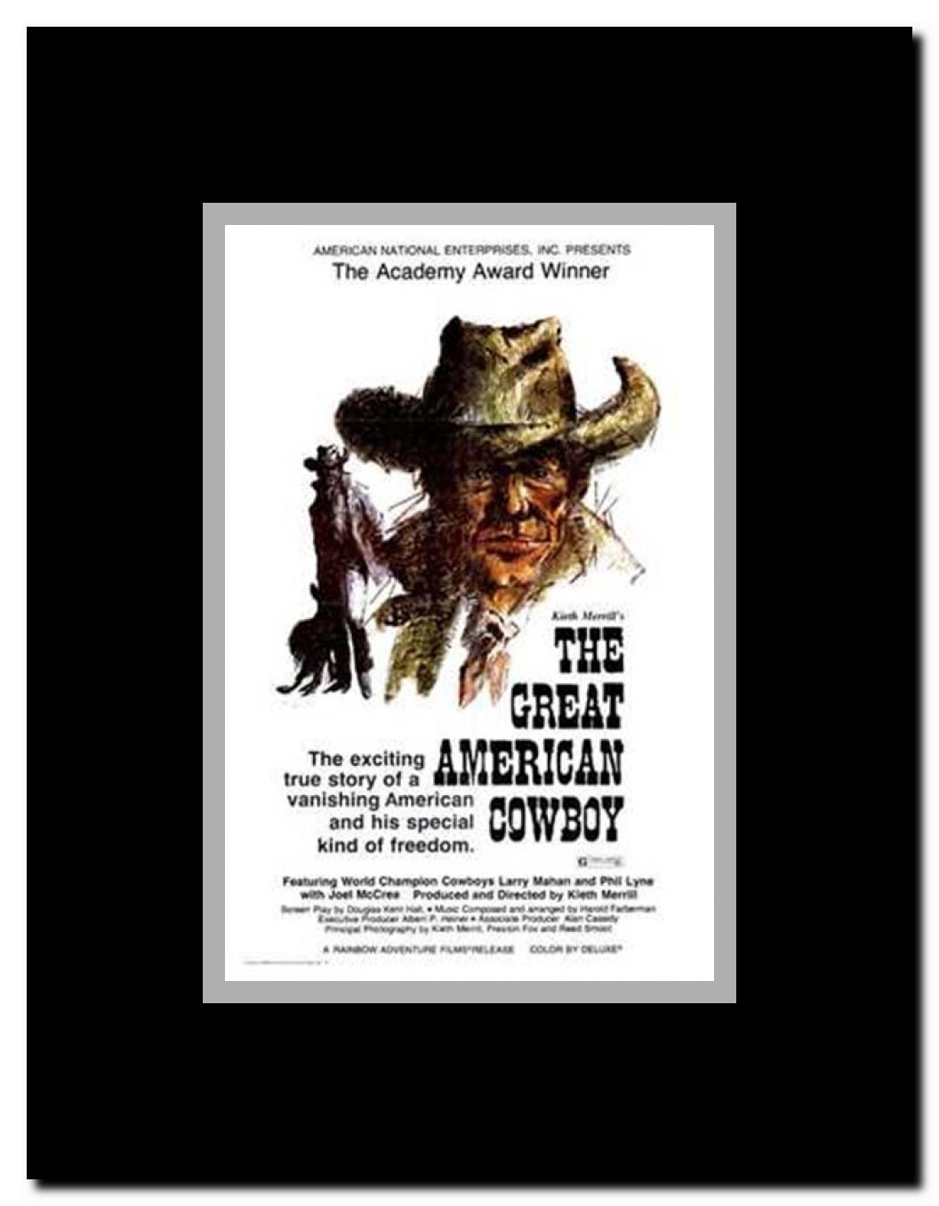 The Great American Cowboy Framed Movie Poster