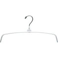 thumbnail image 1 of The Great American Hanger Company Metal Top Hanger with Non-Slip White Rubber Coating & Swivel Hook box of 100, 1 of 4