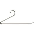thumbnail image 1 of The Great American Hanger Company Open Ended Metal Bottom Hanger w/ White Non-Slip Coating, Box of 25 Strong and Sturdy Metal Pants Hanger, 1 of 4