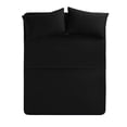 thumbnail image 1 of The Great American Store- 15 Inch Deep Pocket RV Camper Sheet Set 49 X 74 Solid Black - 1800 Series Brushed Microfiber - For RV- Trucks, Campers, Airstream, Bus, Boat and Motorhomes, 1 of 5