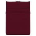 thumbnail image 1 of The Great American Store 1800 Series - 4 PC Brushed Microfiber Waterbed Sheet Set - 15" Deep Pocket Attached (Solid, Burgundy , Super Single ), 1 of 3