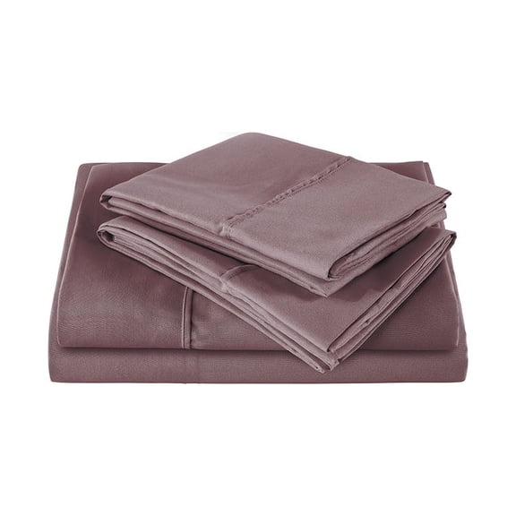 The Great American Store 1800 Series Double Brushed Microfiber Sheet Set - Full (Solid, Chocolate)