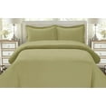 thumbnail image 1 of The Great American Store 1800 Series Microfiber Solid 3PC Duvet Set (Full/Queen, Sage) Soft Duvet Cover Matching 2 Pillow Shams Hotel Quality Hypoallergenic Wrinkle and Fade Resistant, 1 of 4