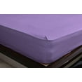 thumbnail image 1 of The Great American Store 1PC Solid Fitted Sheet - 1800 Series Brushed Microfiber 29 inch Deep Deep Pocket - Wrinkle, Fade, Stain Resistant - Hypoallergenic - Twin Size Solid Lavender, 1 of 4