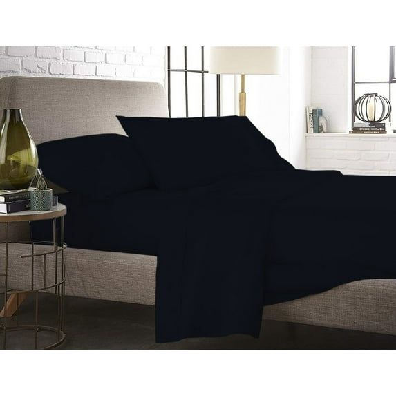 The Great American Store- 24 Inch Deep Pocket RV Camper Sheet Set 42 X 80 Solid Navy Blue - 1800 Series Brushed Microfiber - For RV- Trucks, Campers, Airstream, Bus, Boat and Motorhomes