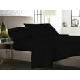 thumbnail image 1 of The Great American Store- 4PC (Expanded Queen, Solid Black) 12 Inch Deep Sheet Set, 600 TC Luxurious Cotton - Easy Care, Fade, Shrink and Wrinkle Resistant Bedding Sheet Set, 1 of 5