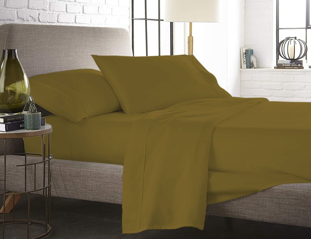 The Great American Store 4PC (Expanded Queen, Solid Taupe) 21 Inch