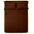 thumbnail image 1 of The Great American Store- 4PC (Olympic Queen, Stripe Chocolate) 15 Inch Deep Sheet Set, 600 TC Luxurious Cotton - Easy Care, Fade, Shrink and Wrinkle Resistant Bedding Sheet Set, 1 of 4
