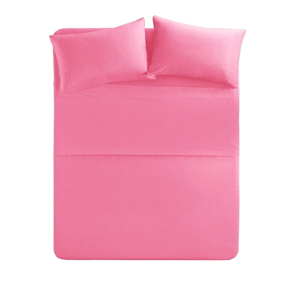 The Great American Store- 4PC Sheet Set (Cal King, Solid Hot Pink) 23 Inch Deep, 1800 Series Double Brushed Microfiber - Easy Care, Fade, Shrink and Wrinkle Resistant