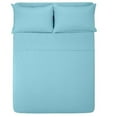 thumbnail image 1 of The Great American Store- 4PC Sheet Set (Twin, Stripe Light Blue) 26 Inch Deep, 1800 Series Double Brushed Microfiber - Easy Care, Fade, Shrink and Wrinkle Resistant, 1 of 5