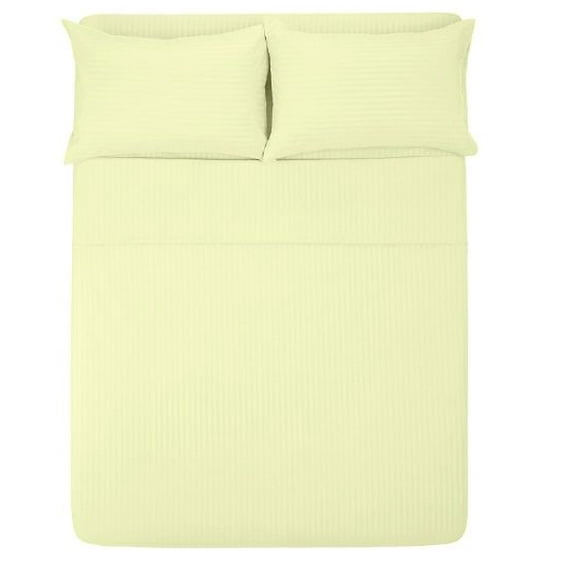 The Great American Store- 4PC (Twin XL, Stripe Ivory) 12 Inch Deep Sheet Set, 600 TC Luxurious Cotton - Easy Care, Fade, Shrink and Wrinkle Resistant Bedding Sheet Set