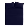 thumbnail image 1 of The Great American Store- 5 Inch Deep Pocket RV Camper Sheet Set 72 X 80 Solid Navy Blue - 1800 Series Brushed Microfiber - For RV- Trucks, Campers, Airstream, Bus, Boat and Motorhomes, 1 of 5
