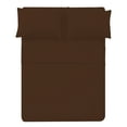 thumbnail image 1 of The Great American Store 600 TC 100% Cotton Solid Fitted Sheet(With 21" Extra Deep Pocket) - Expanded Queen (Chocolate), 1 of 5