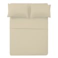 thumbnail image 1 of The Great American Store 600 TC 100% Cotton Solid Fitted Sheet(With 21" Extra Deep Pocket) - King (Ivory), 1 of 5