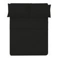 thumbnail image 1 of The Great American Store 600 TC 100% Cotton Solid Fitted Sheet(With 21" Extra Deep Pocket) - Twin (Black), 1 of 5