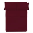 thumbnail image 1 of The Great American Store 600 TC 100% Cotton Solid Fitted Sheet(With 21" Extra Deep Pocket) - Twin XL (Burgundy), 1 of 5