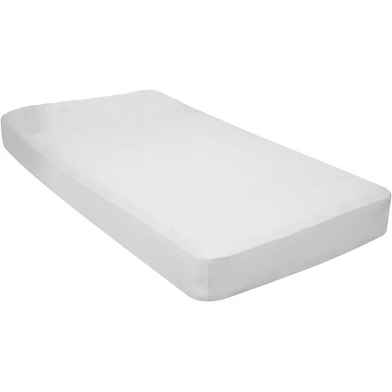 The Great American Store- 600 TC CottonPack of 10 Fitted Sheet / Bottom Sheet 12 Inch Deep Pocket (Solid White, Twin XL) - ALL ROUND ELASTIC FOR PERFECT FIT