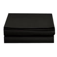 thumbnail image 1 of The Great American Store 600 Thread Count 100% Cotton Solid 1PC Flat Sheet (Queen, Black)- Top Sheets - Best Natural Cotton Super finish Linen, 1 of 4