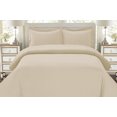 thumbnail image 1 of The Great American Store 600 Thread Count 100% Cotton Solid 3PC Duvet Set (Full/Queen, Ivory) Soft Duvet Cover Matching 2 Pillow Shams Hotel Quality Hypoallergenic Wrinkle and Fade Resistant, 1 of 4