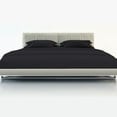 thumbnail image 1 of The Great American Store 600 Thread Count 100% Cotton Solid 5PC Split Sheet Set (Queen, Black) - Best Natural Cotton Super finish Linen, 1 of 4
