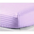 thumbnail image 1 of The Great American Store- 600 Thread Count 100% Egyptian Cotton 1 PC Fitted Sheet / Bottom Sheet 15 Inch Deep Pocket (Stripe Lavender, Full) - ALL ROUND ELASTIC FOR PERFECT FIT, 1 of 3